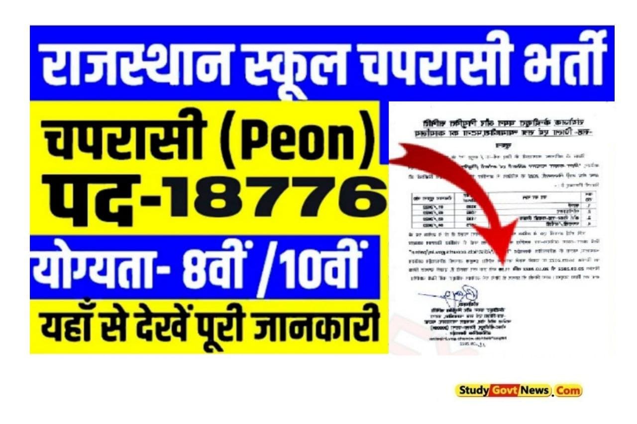 Rajasthan School Peon Bharti 2023