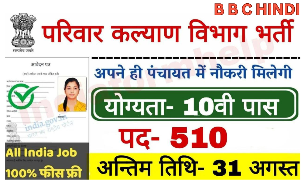 Parivar Kalyan Vibhag Vacancy